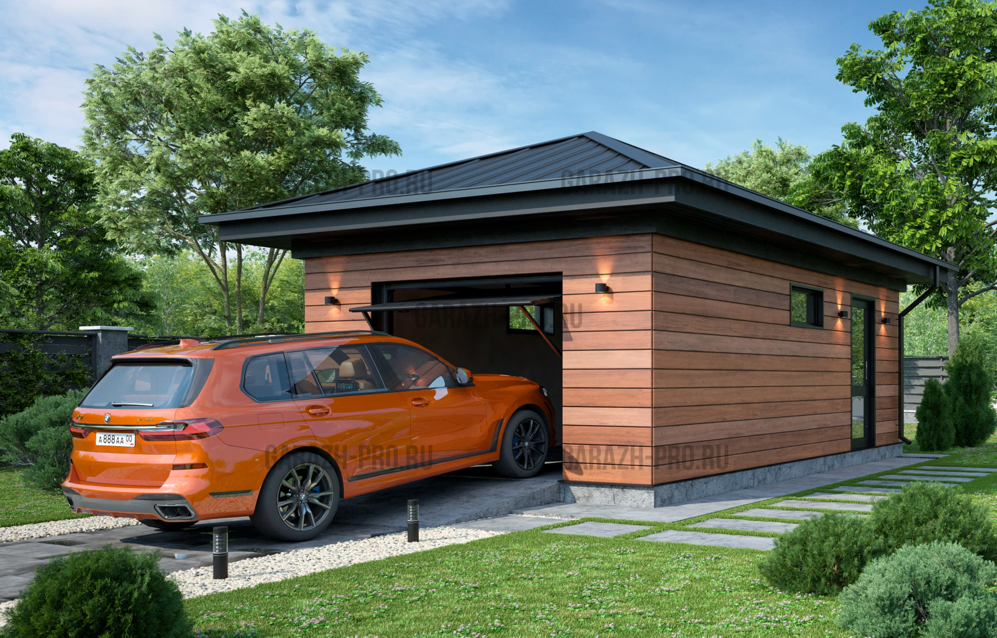 Классический гараж 3х7