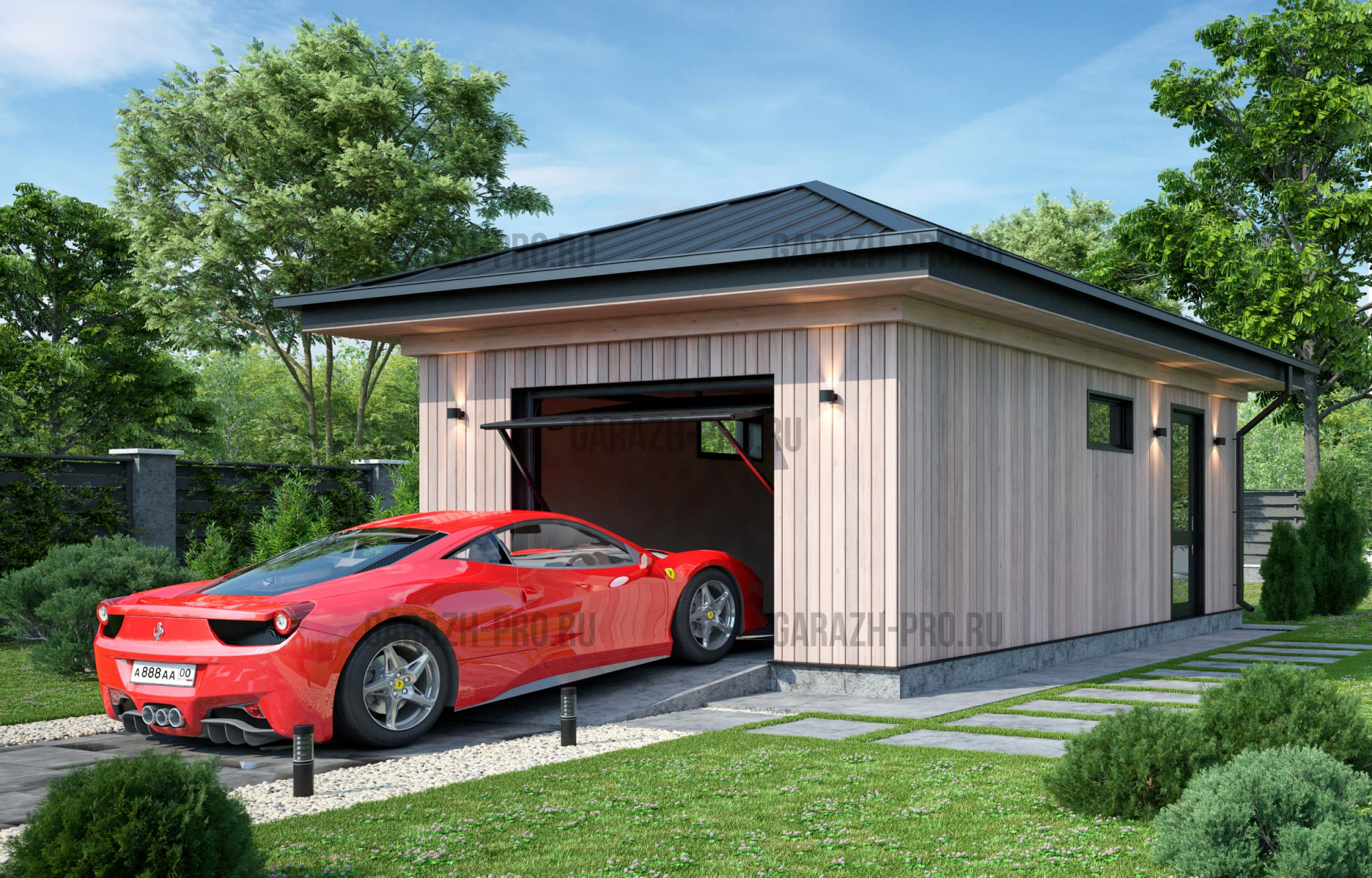 Классический гараж 3х7